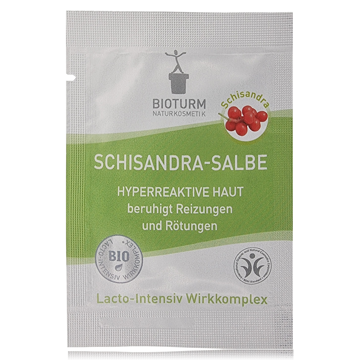 Sachet der Schisandra-Salbe von Bioturm Naturkosmetik