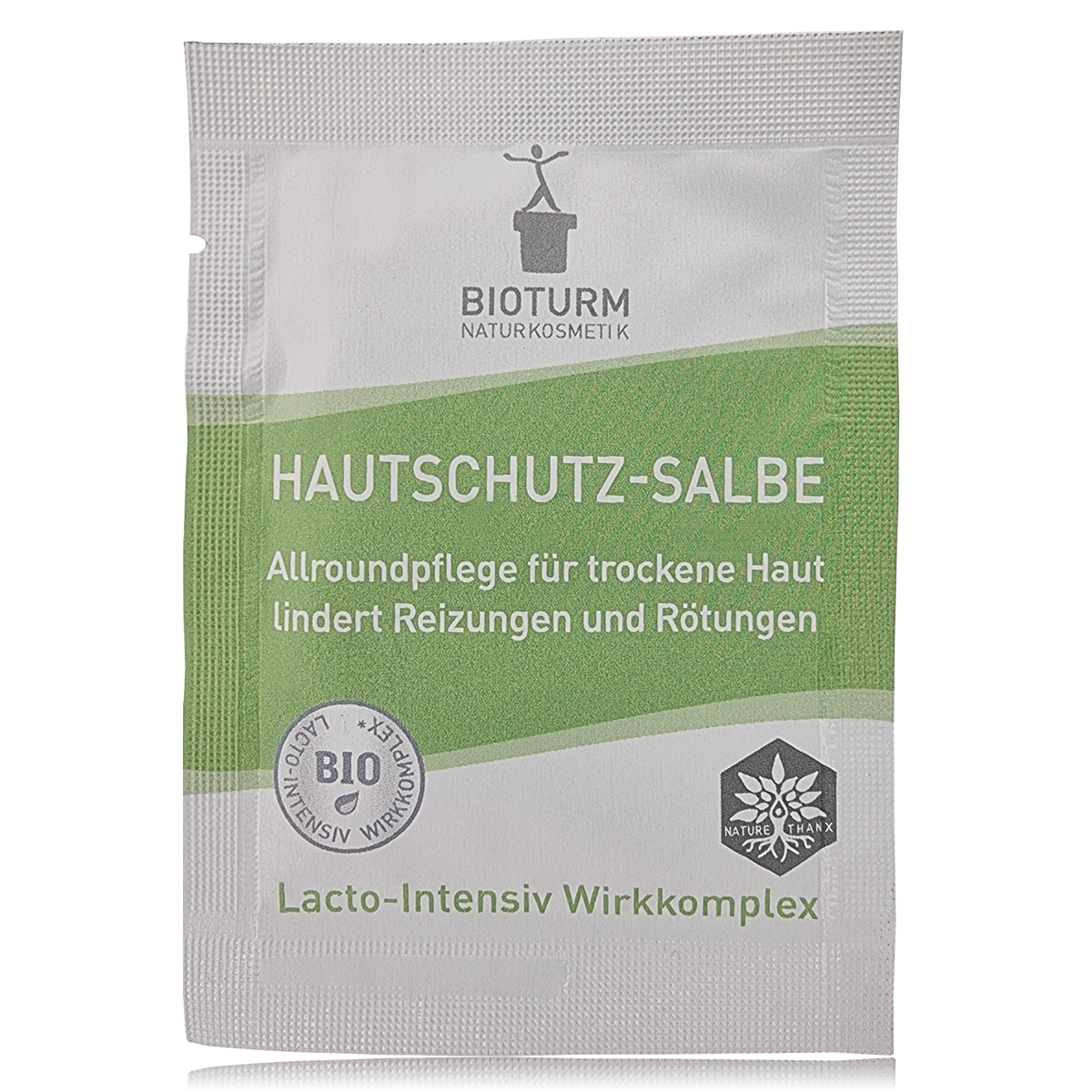 Sachet der Hautschutz-Salbe von Bioturm Naturkosmetik