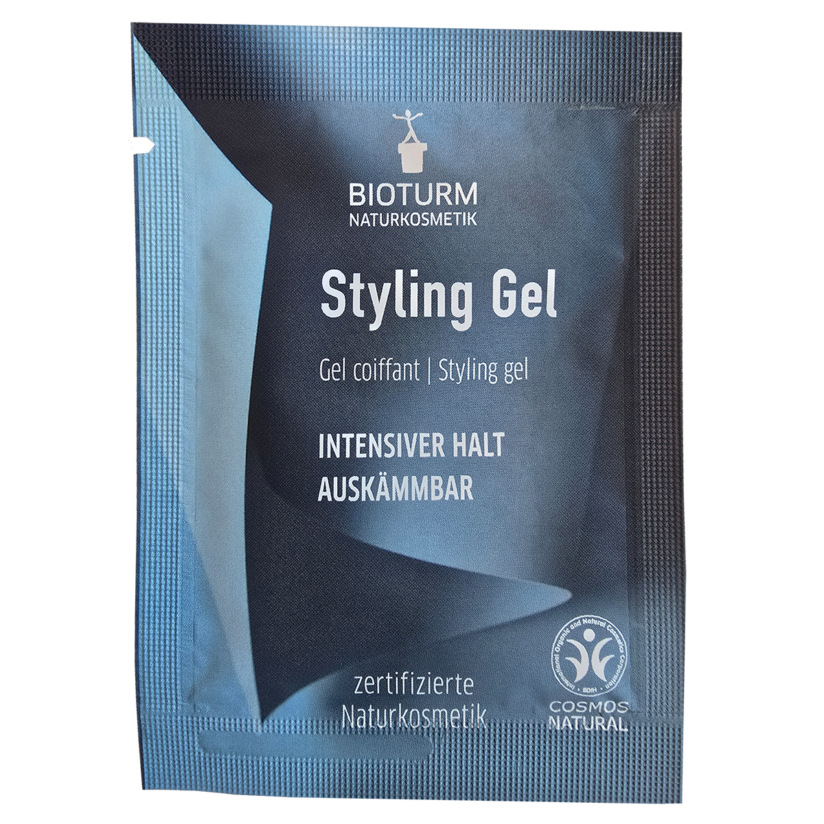 Sachet des Styling Gel von Bioturm Naturkosmetik